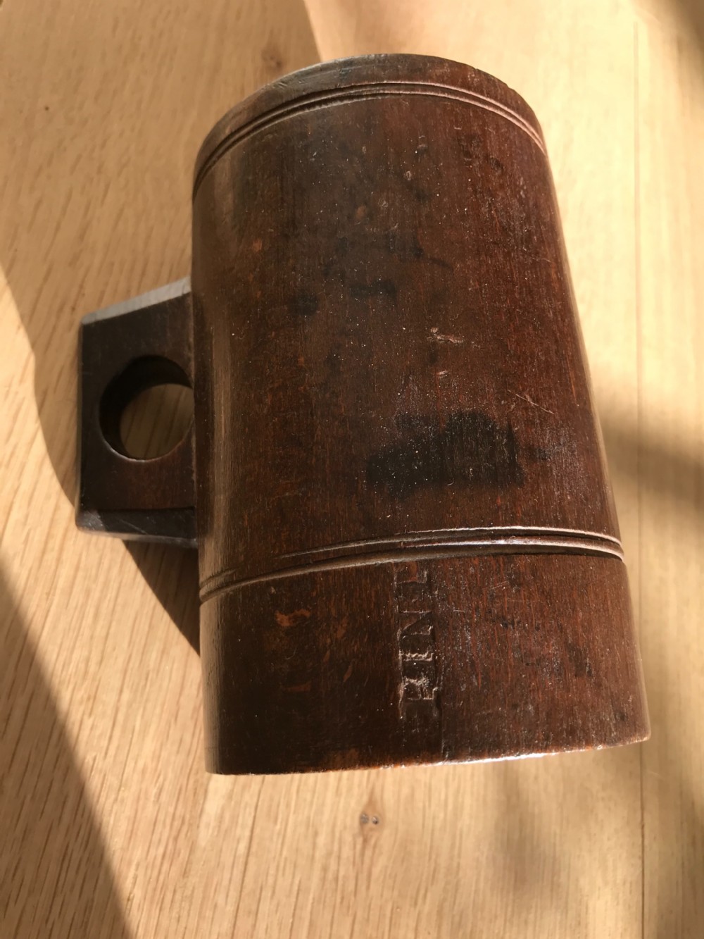 Antique Beechwood Measure View III