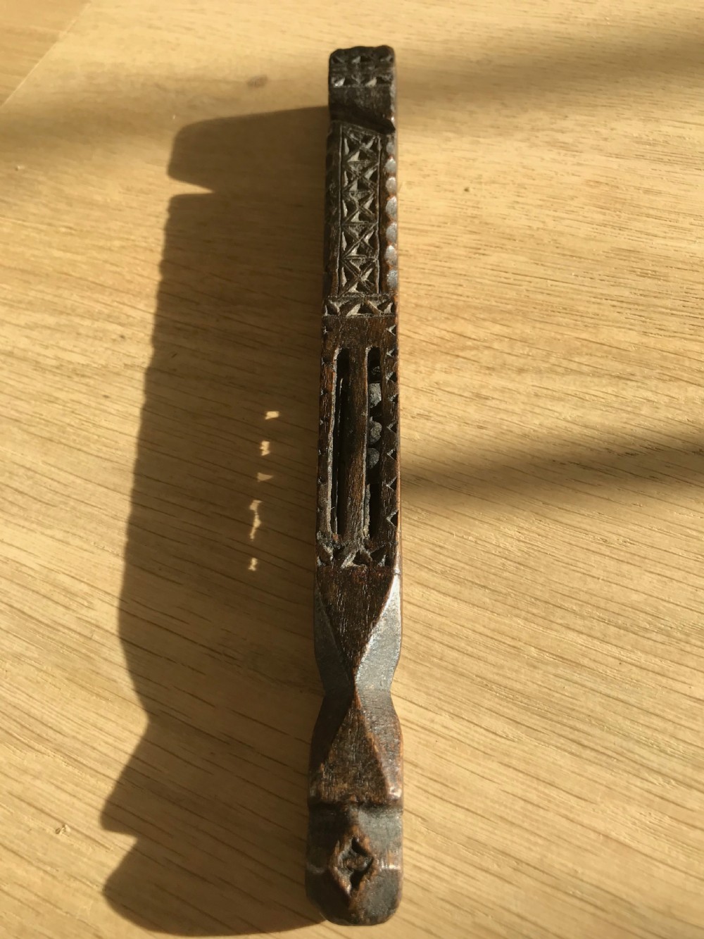 Antique Treen Knitting Sheath - 1807
