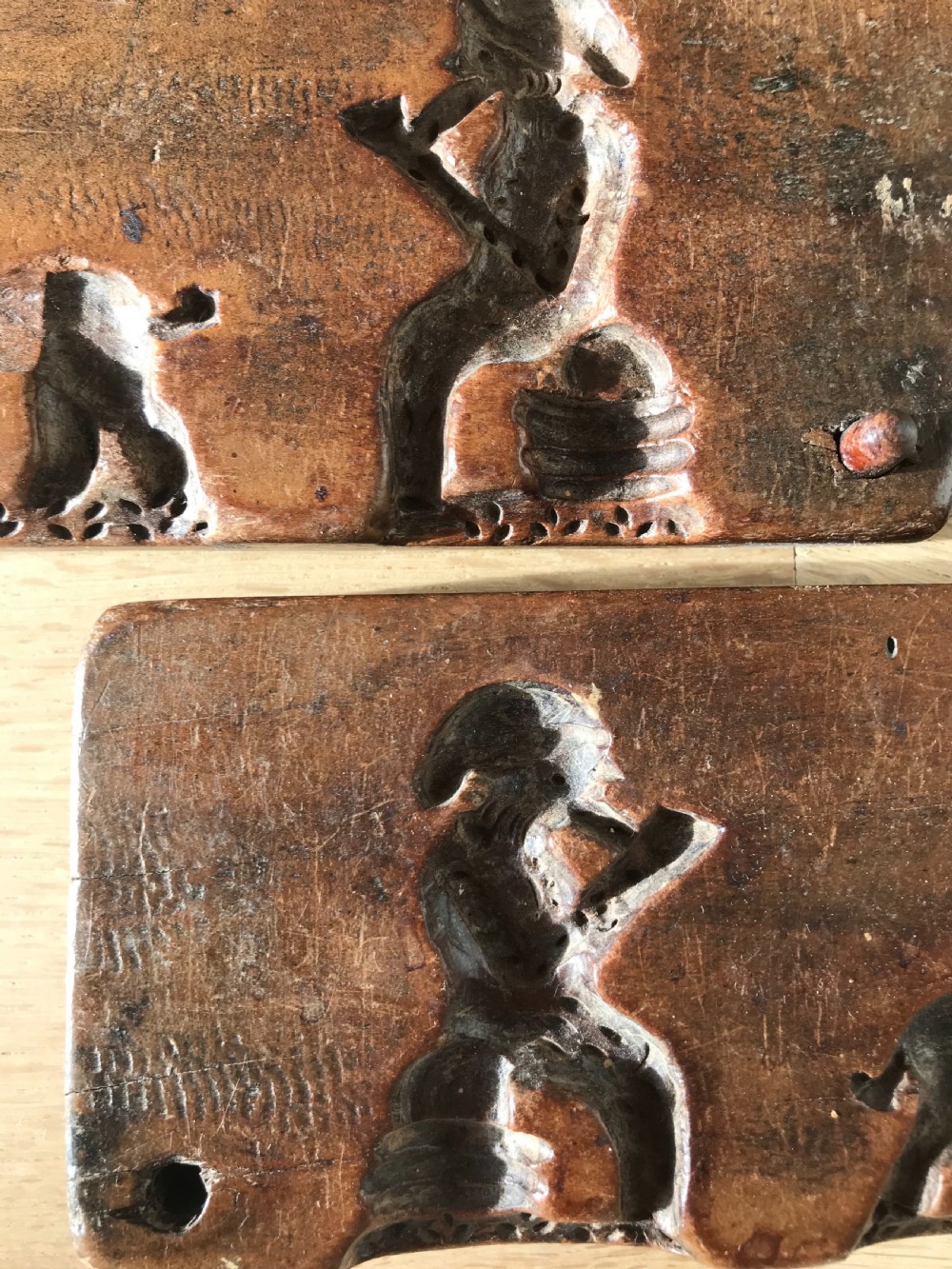 An Unusual Two Piece Antique Treen Confectionery Mould View II
