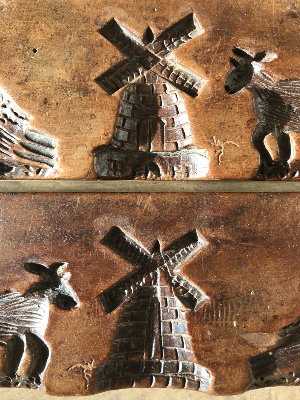 An Unusual Two Piece Antique Treen Confectionery Mould View V