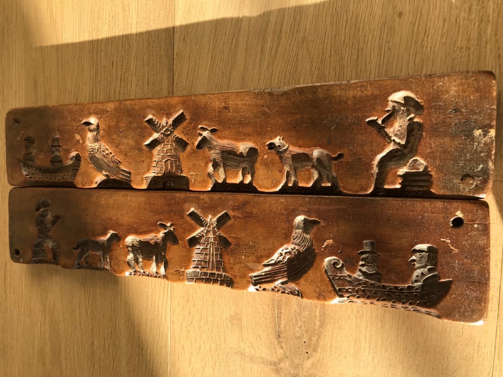 An Unusual Two Piece Antique Treen Confectionery Mould View VI