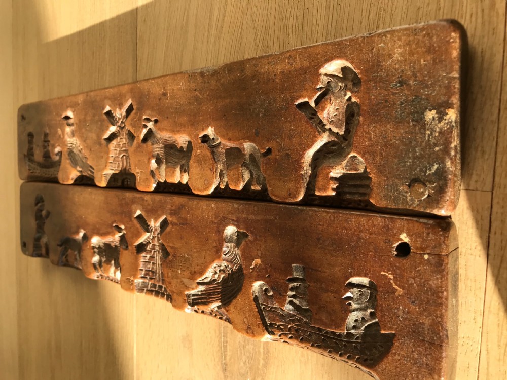 An Unusual Two Piece Antique Treen Confectionery Mould View X