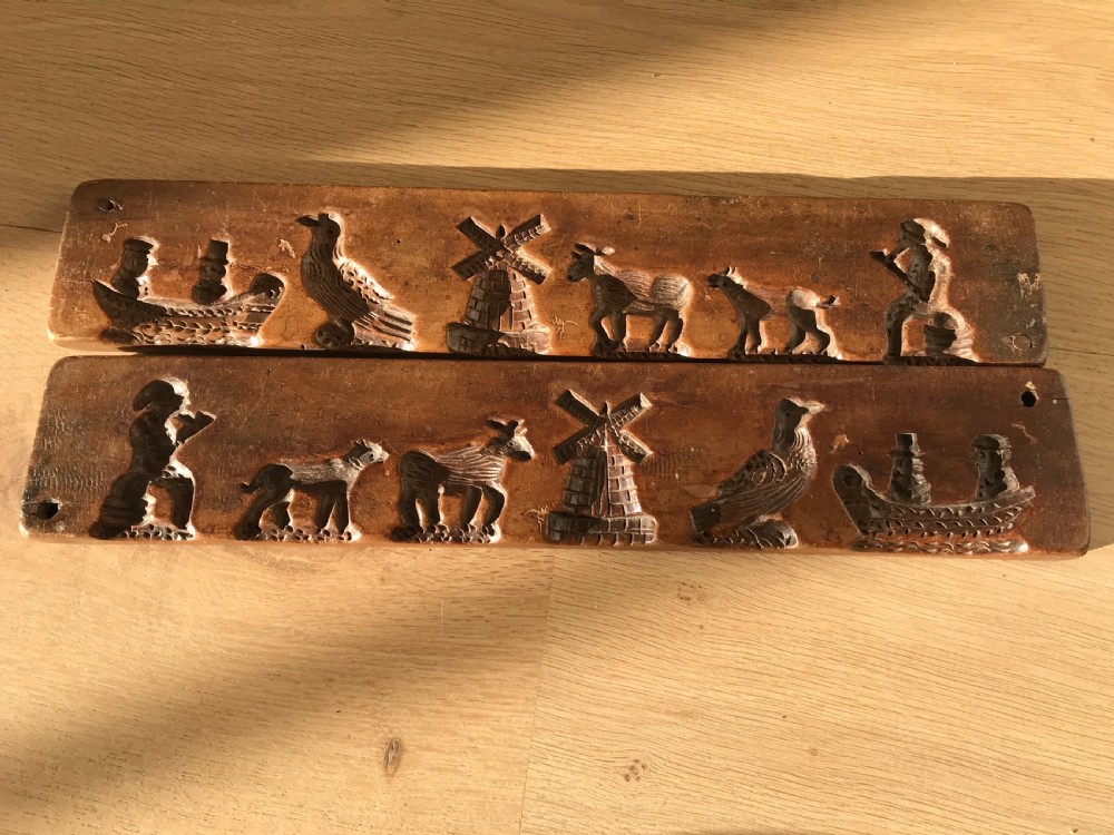 An Unusual Two Piece Antique Treen Confectionery Mould View XI