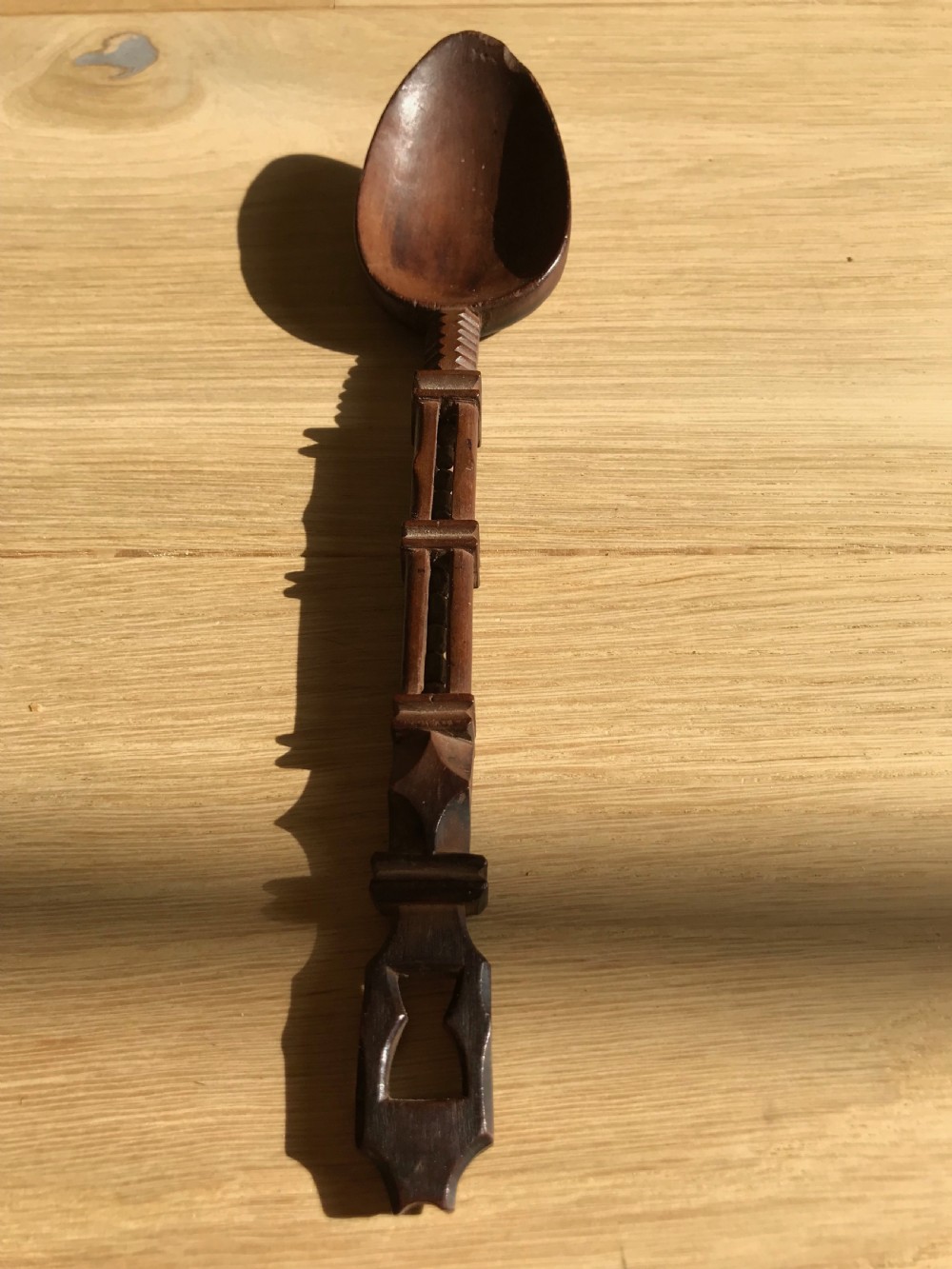 Antique Welsh Lovespoon - treen View II