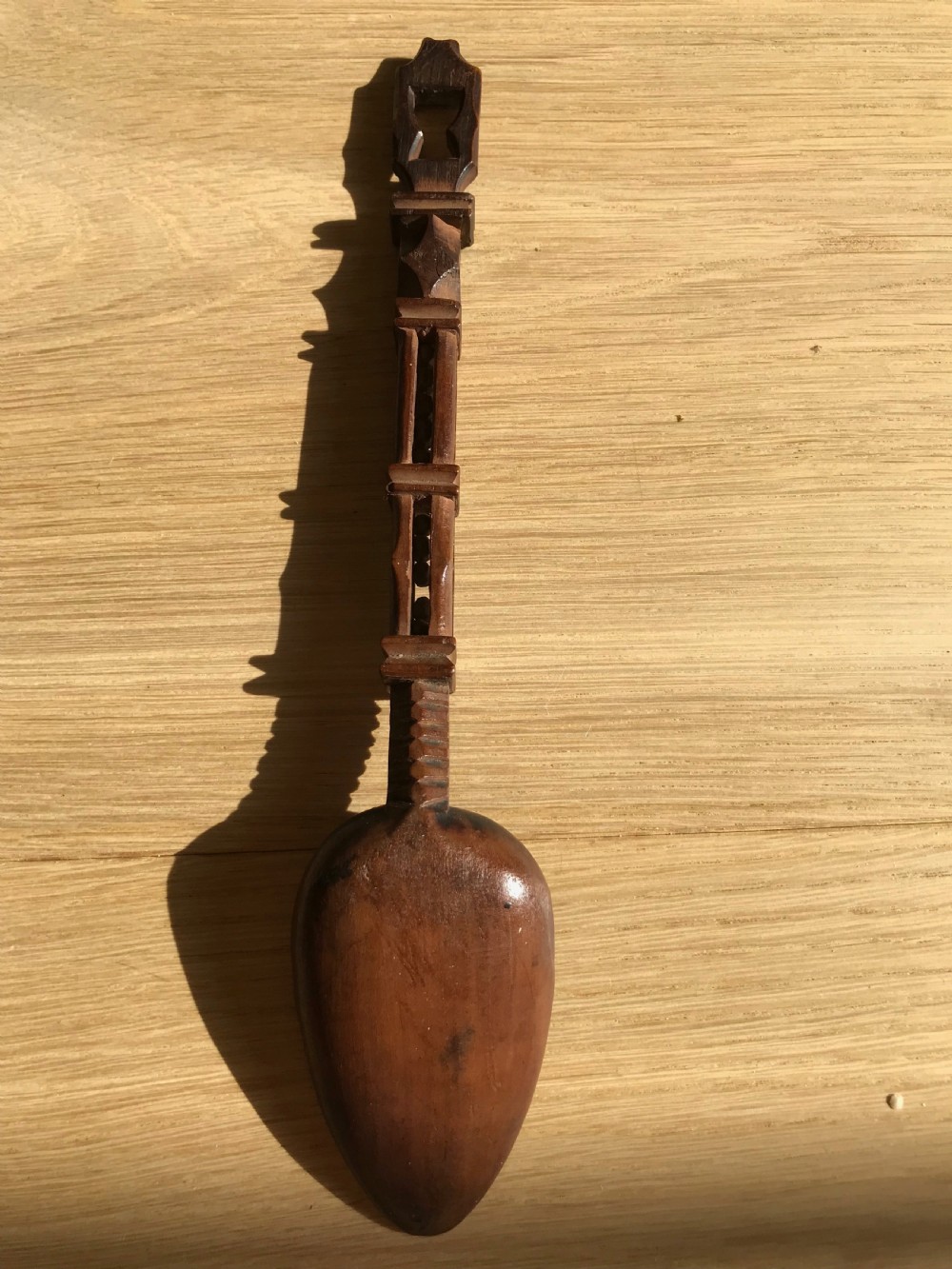 Antique Welsh Lovespoon - treen View III