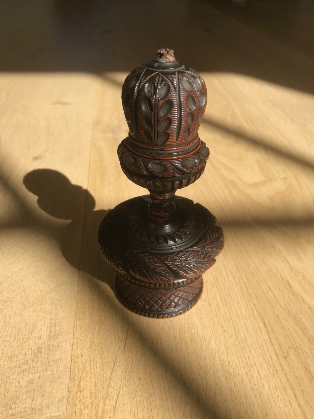 Antique Treen Table Nutmeg Grater View III