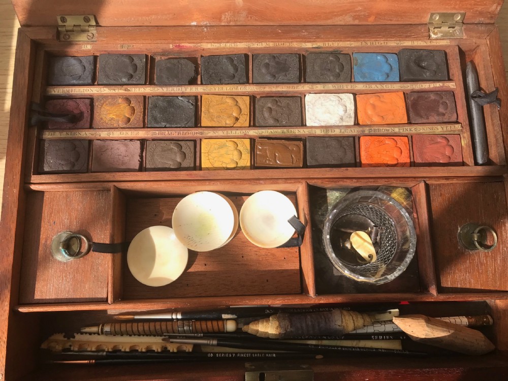 An Artist Paint Box -full of paints and accessories View III