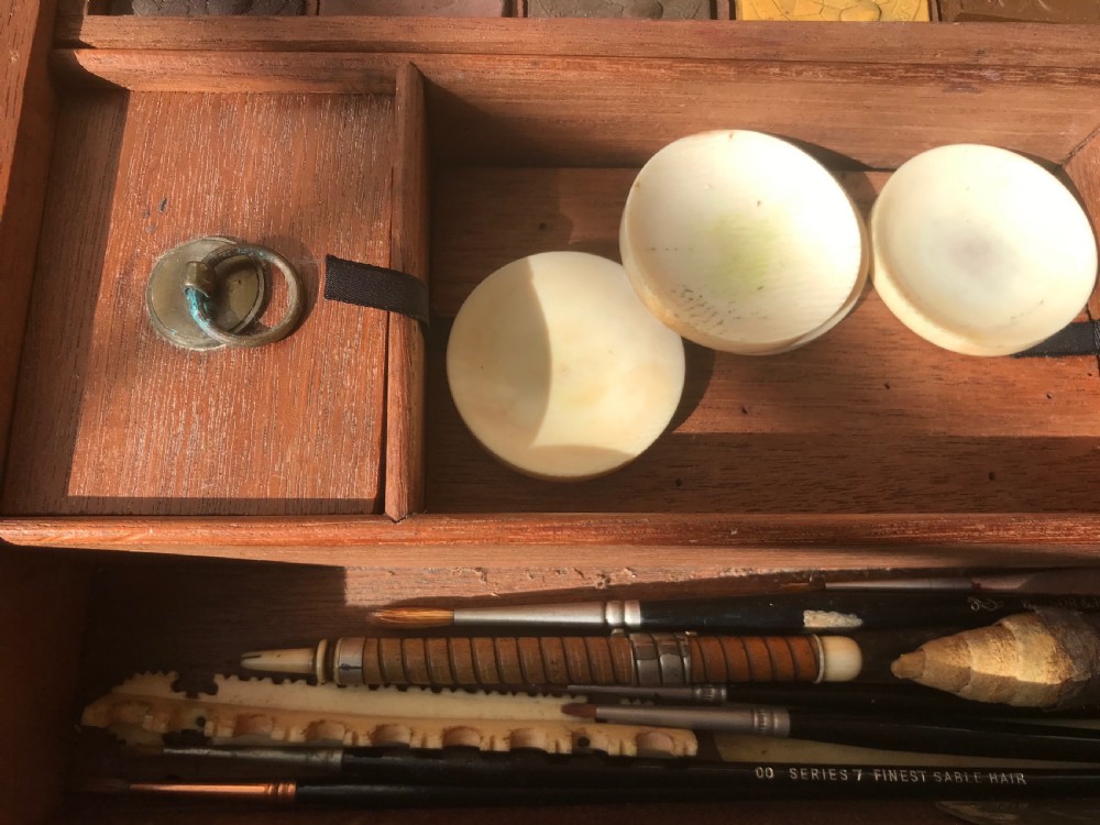 An Artist Paint Box -full of paints and accessories View V