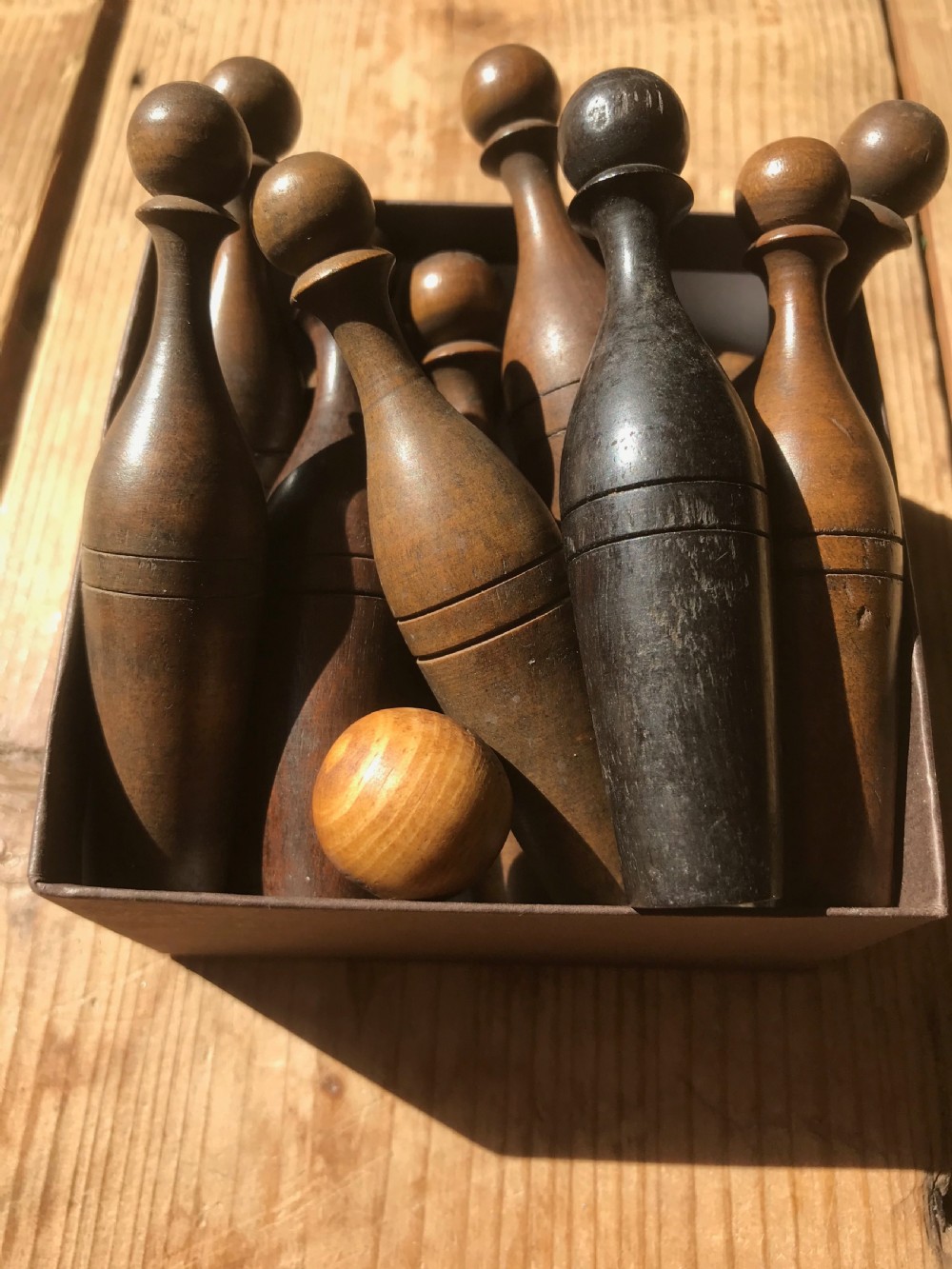 Antique Mini Skittles - treen View III