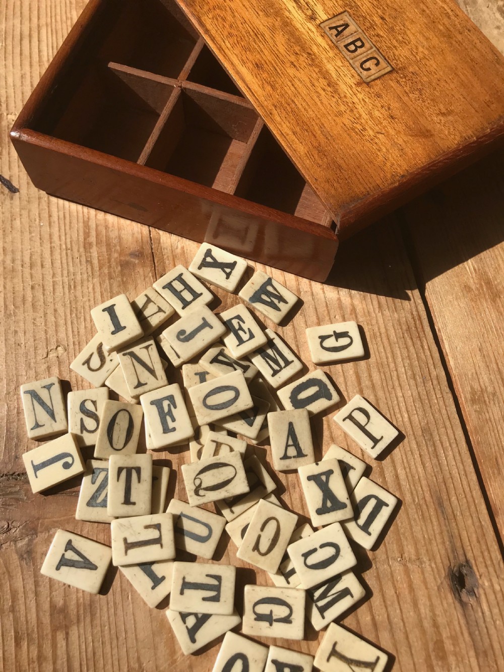 Antique Alphabet/Spelling Box View II
