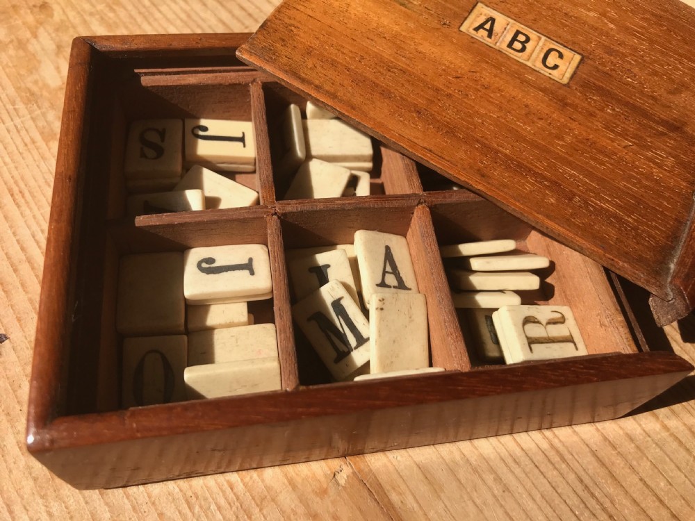 Antique Alphabet/Spelling Box View V