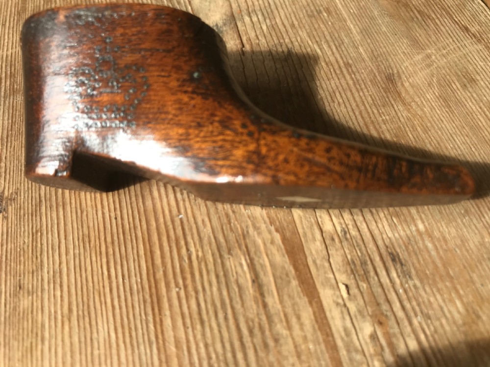 Antique Snuff Shoe - dated 1852 - treen View XI