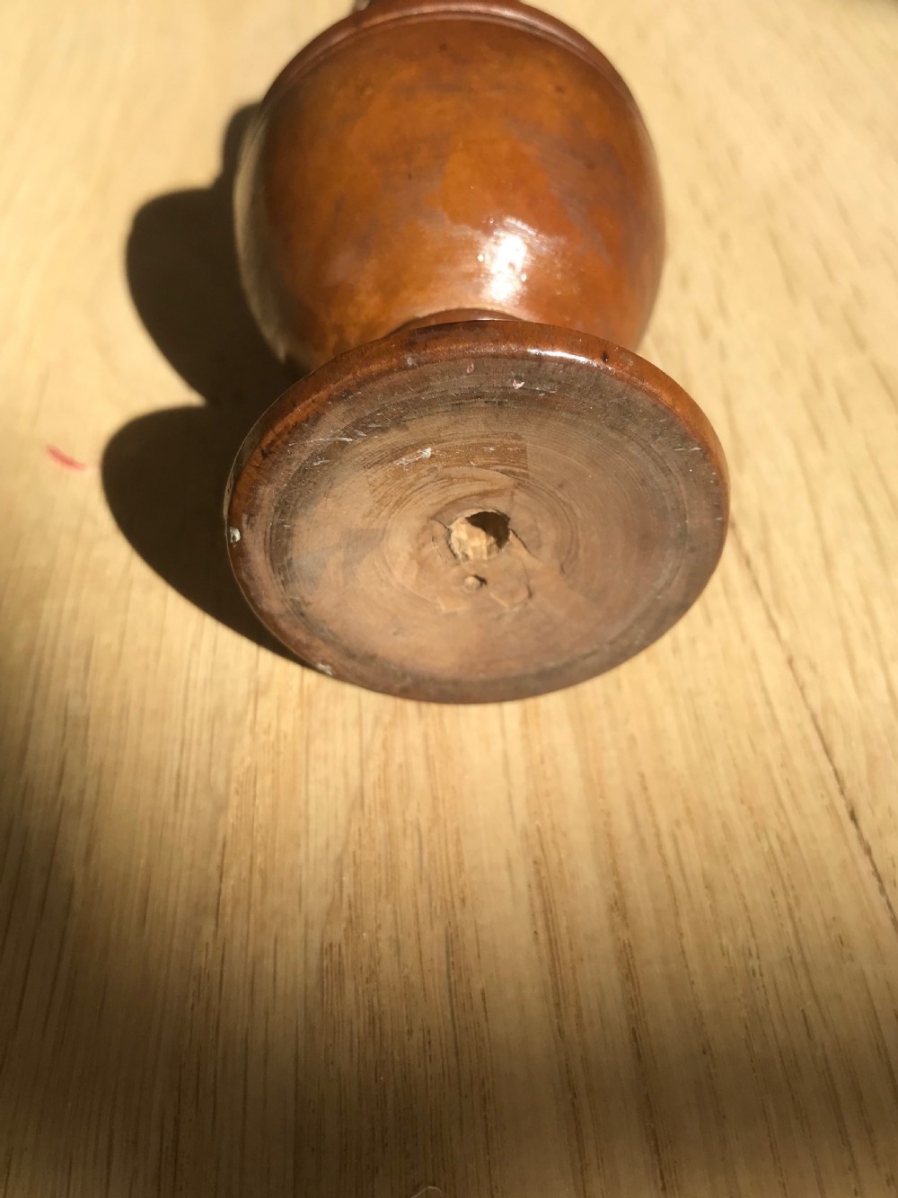 Antique Treen Spice Muffineer View III