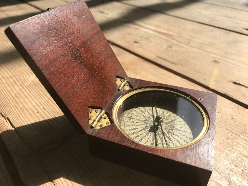 Antique Explorer's Compass - treen
