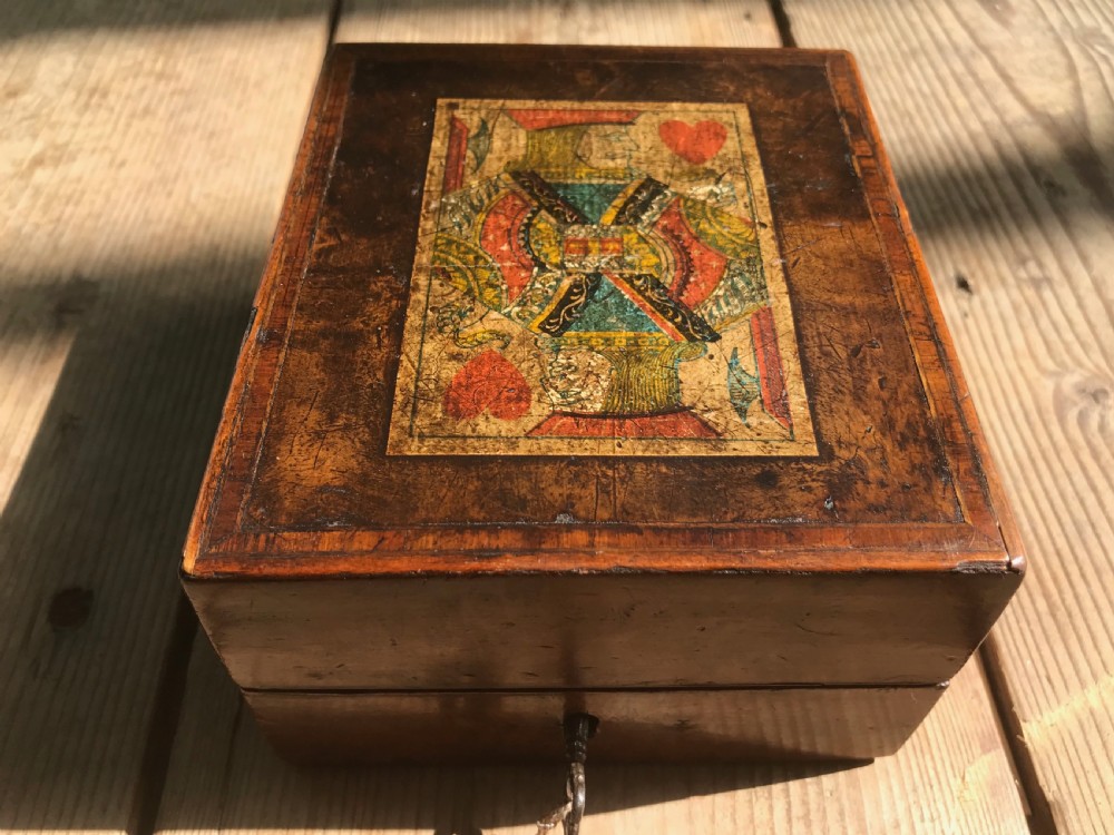 Antique Card Box & Cribbage Board  View IV
