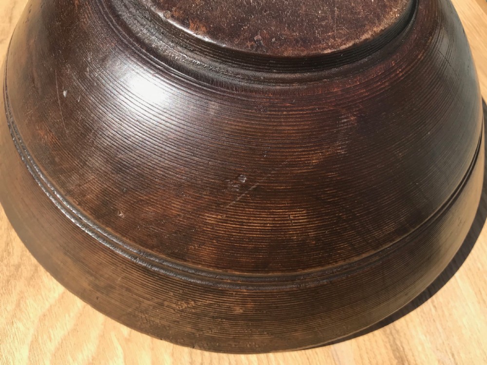 Antique Sycamore Bowl - deep proportions - Treen View II