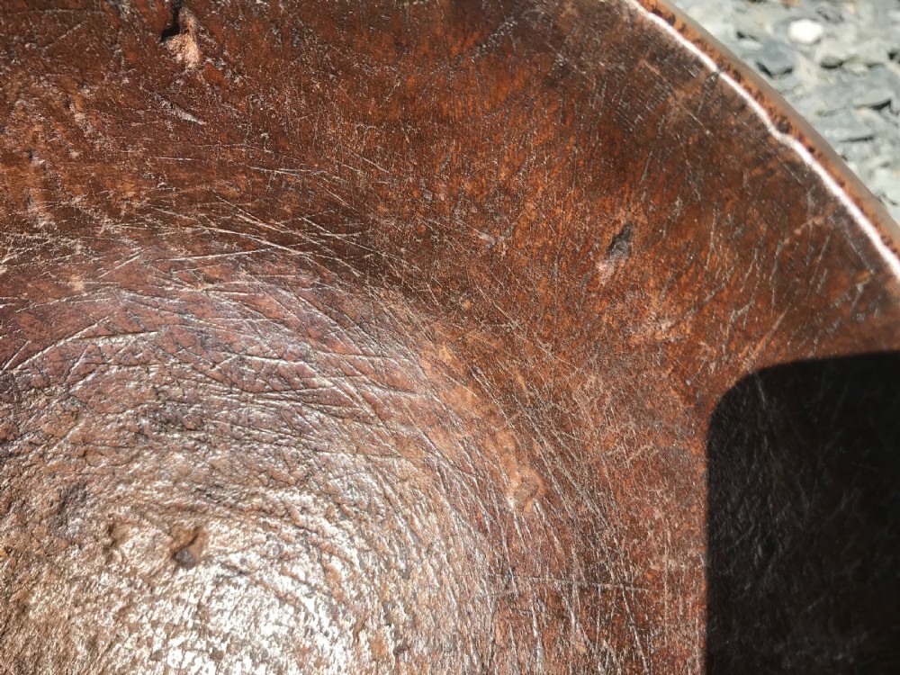 Antique Sycamore Bowl - deep proportions - Treen View V