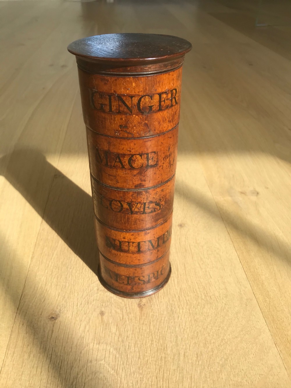 Antique Spice Tower - Five Tier - treen View II