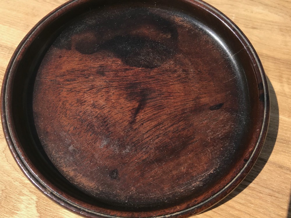 A Georgian Mahogany Wine Bottle Coaster - treen