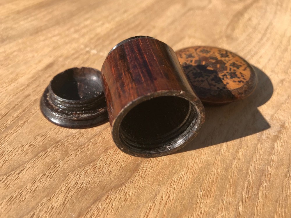 Antique Treen Nutmeg Grater - Tunbridge Ware View II