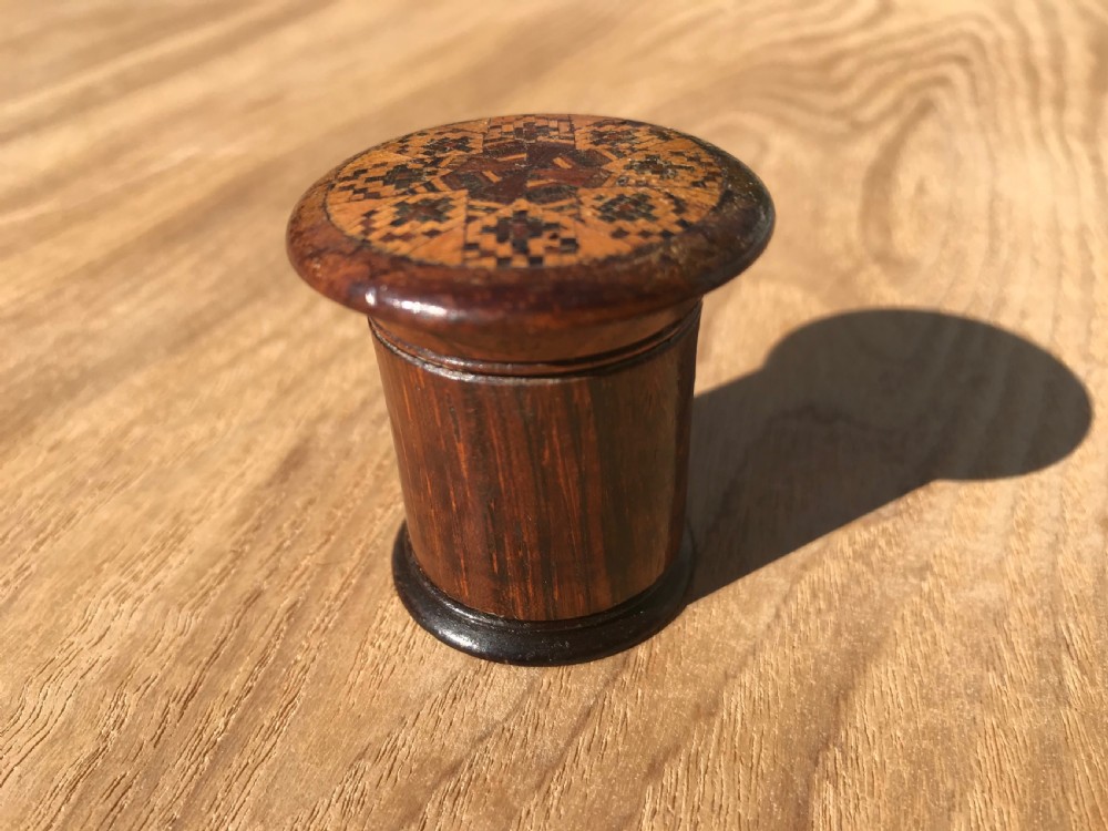 Antique Treen Nutmeg Grater - Tunbridge Ware View III
