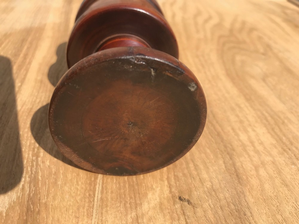 Antique Treen Salt - boxwood View V