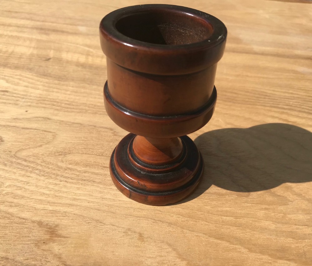 Antique Treen Salt - boxwood View VI