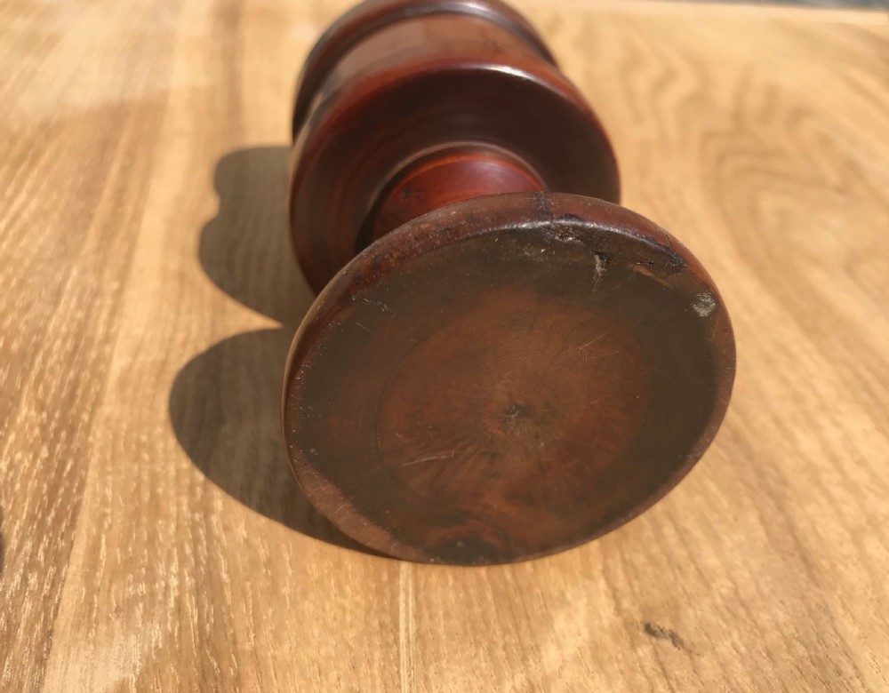 Antique Treen Salt - boxwood View VII