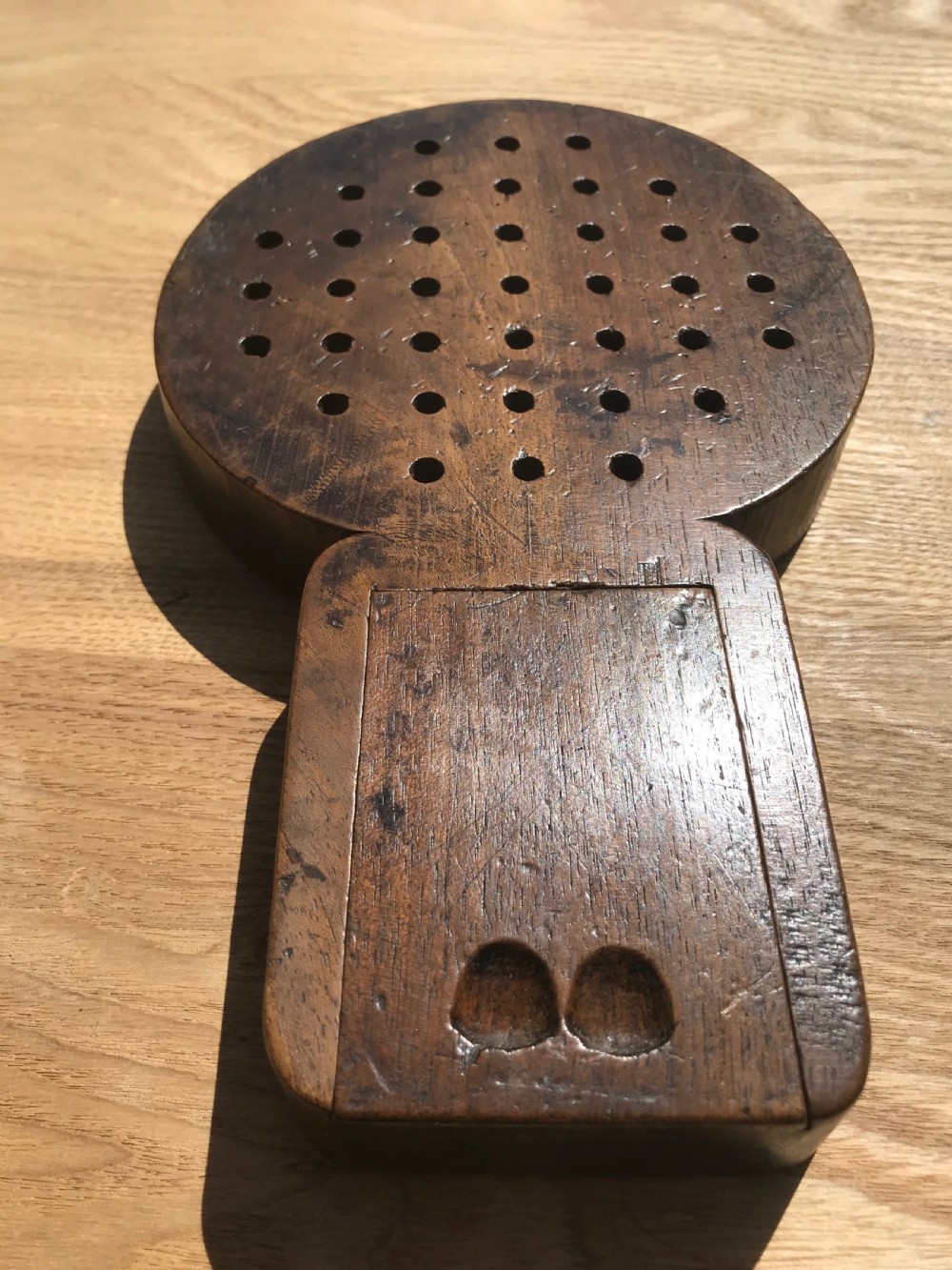 Antique Peg Solitaire Board  View III