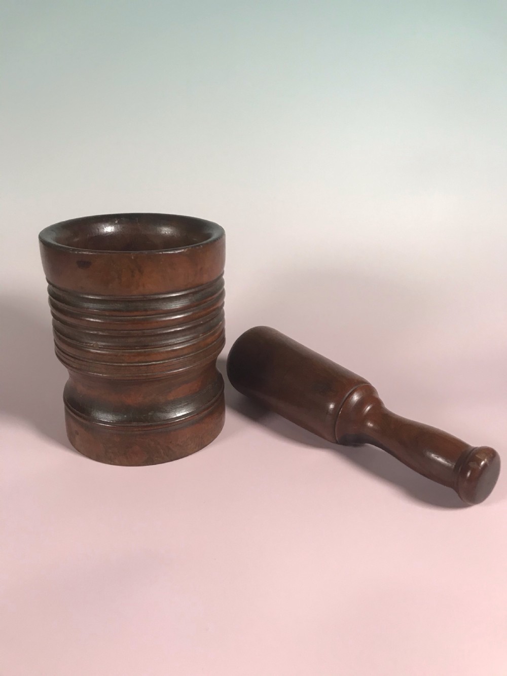 An English 18th Century Pestle & Mortar - treen View III