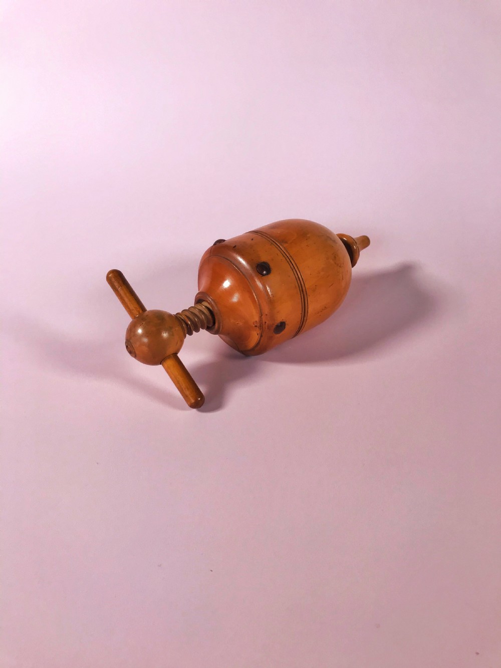 Antique Treen Screw Action Lemon Squeezer