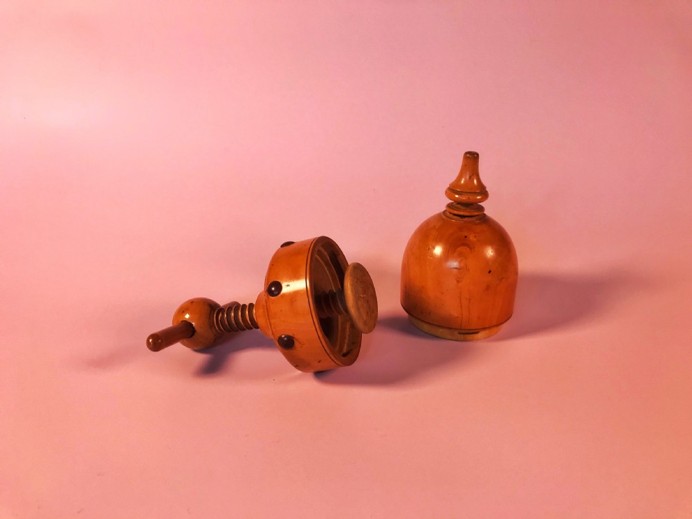 Antique Treen Screw Action Lemon Squeezer View II