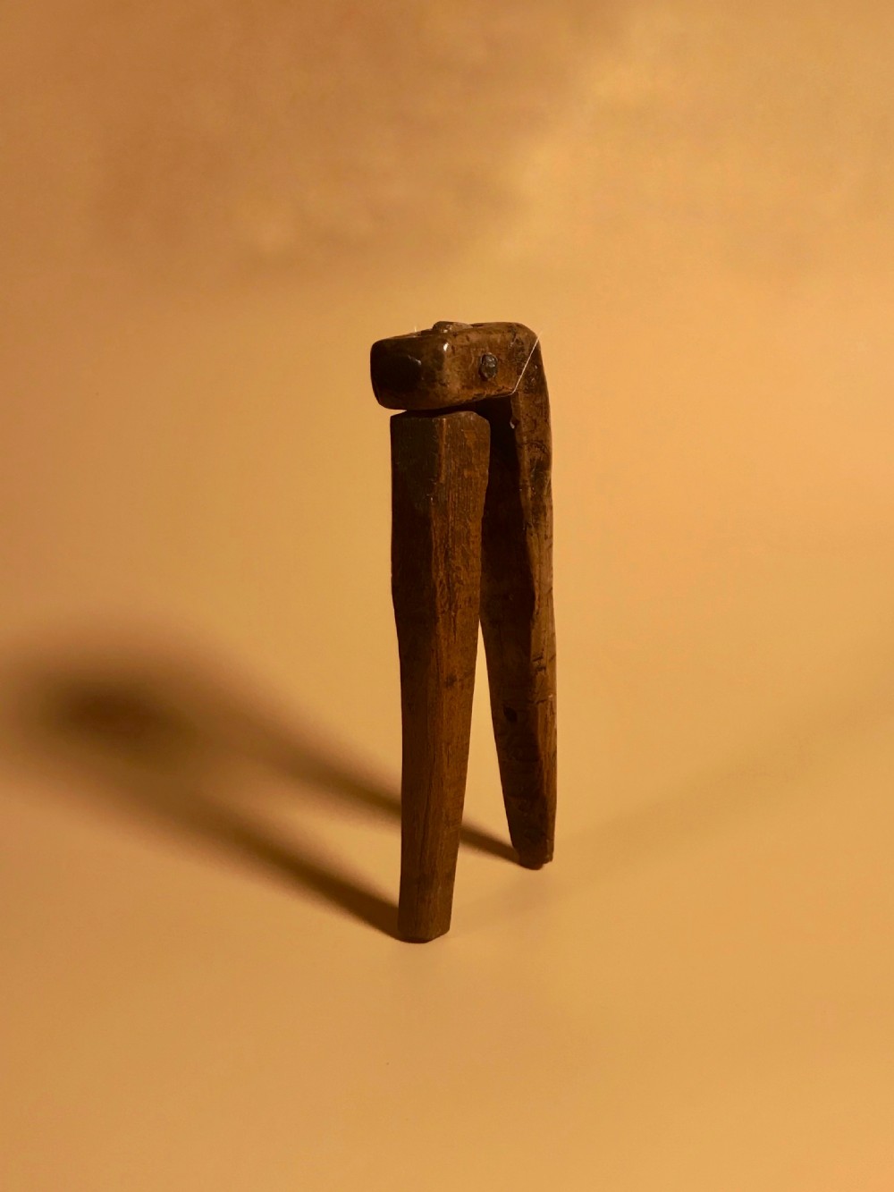 An English Antique Treen Lever Nutcracker - 18th century