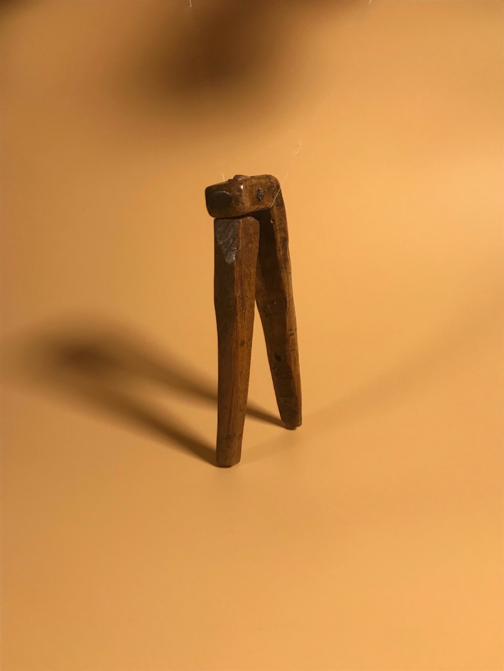 An English Antique Treen Lever Nutcracker - 18th century View II