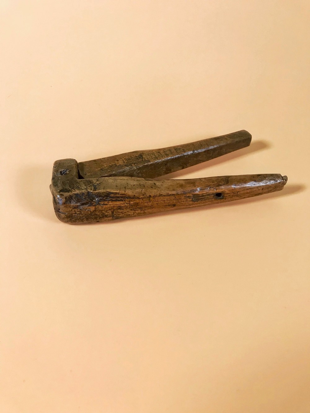 An English Antique Treen Lever Nutcracker - 18th century View III