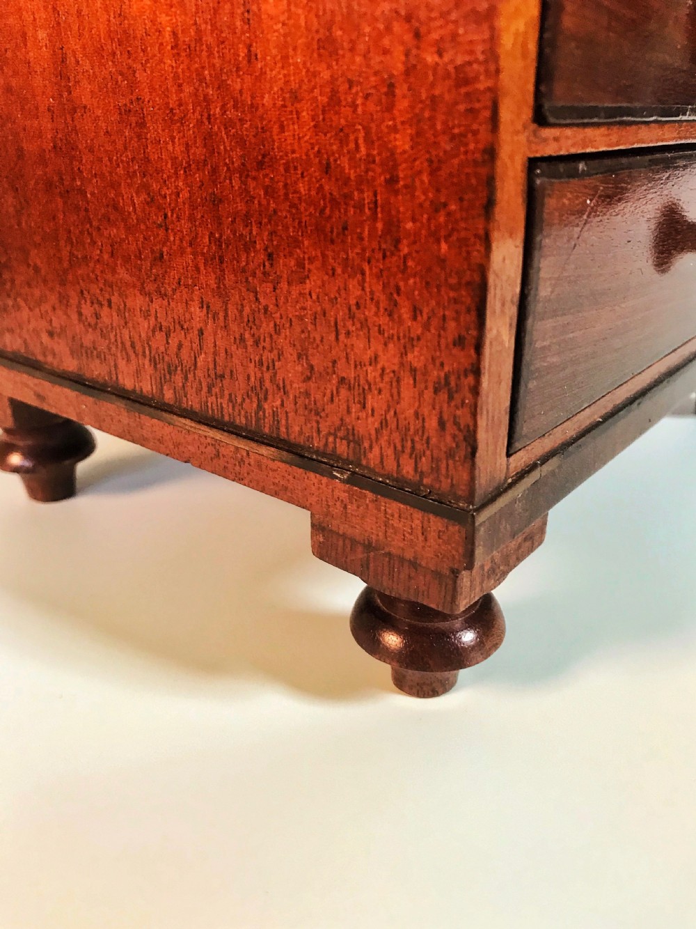 George III Mahogany Apprentice Chest of Drawers View II