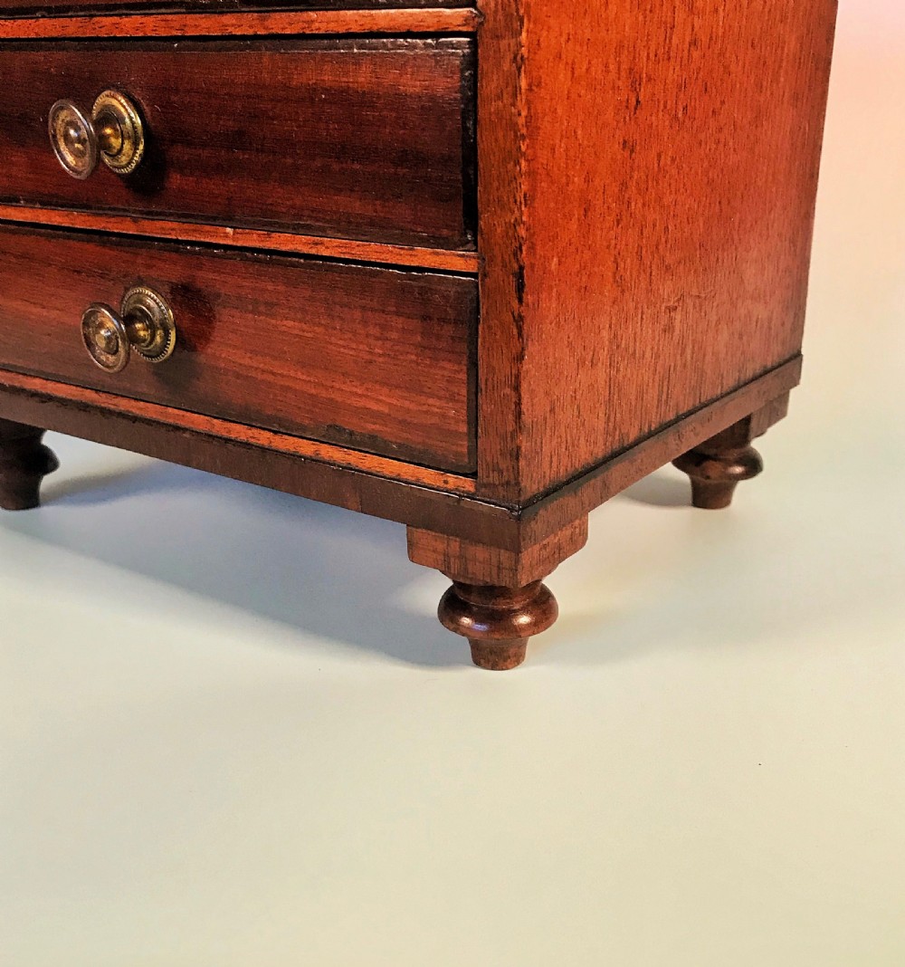 George III Mahogany Apprentice Chest of Drawers View IV