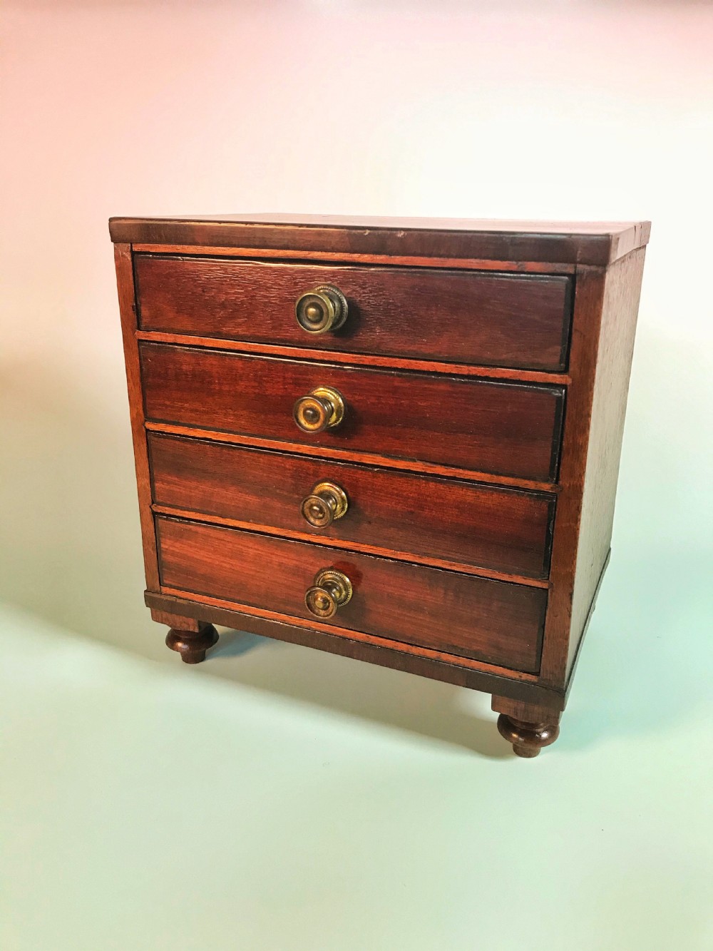 George III Mahogany Apprentice Chest of Drawers View V