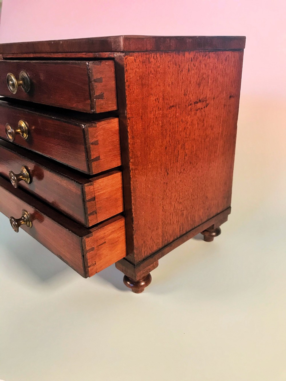 George III Mahogany Apprentice Chest of Drawers View VII