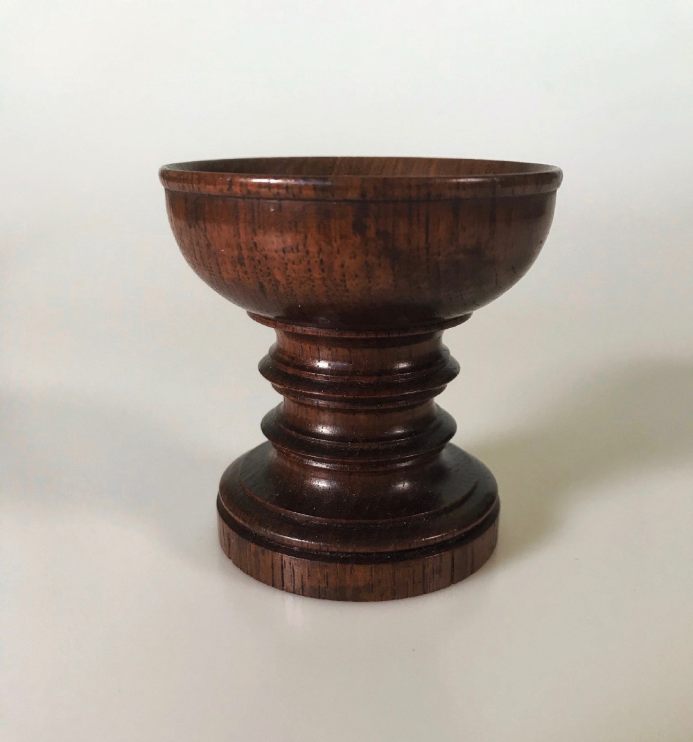Antique Rosewood Pounce Pot - treen View II