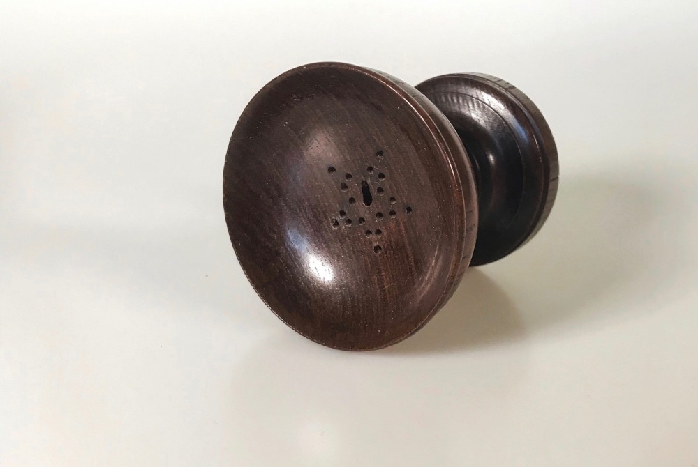Antique Rosewood Pounce Pot - treen View IV