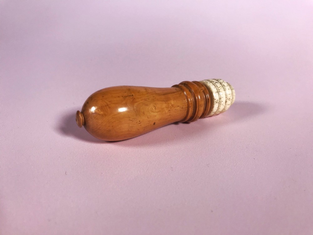 Antique Treen Apple Scoop View II
