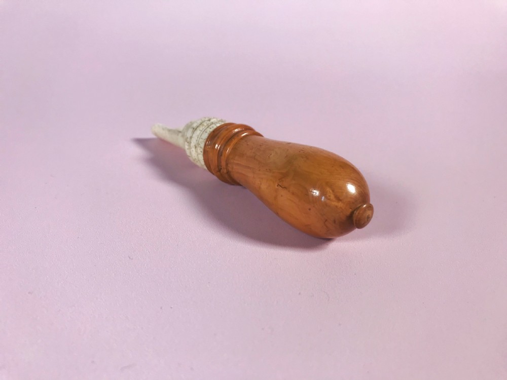 Antique Treen Apple Scoop View III