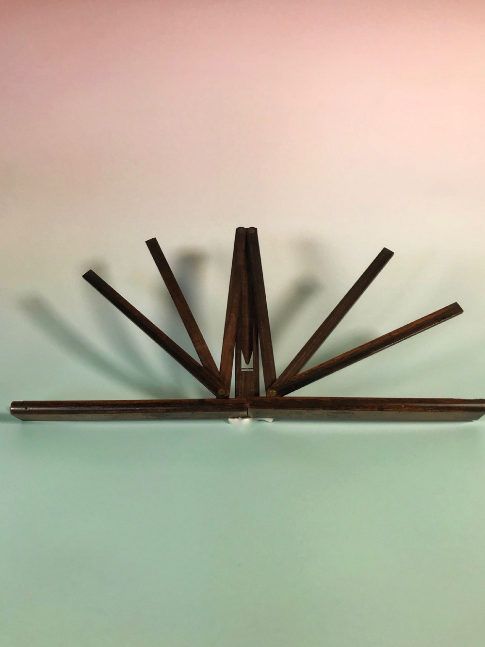 Antique Rosewood Folding Music/Book Stand View II