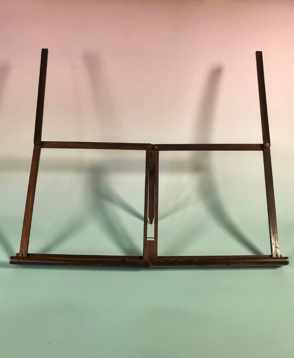 Antique Rosewood Folding Music/Book Stand View VI