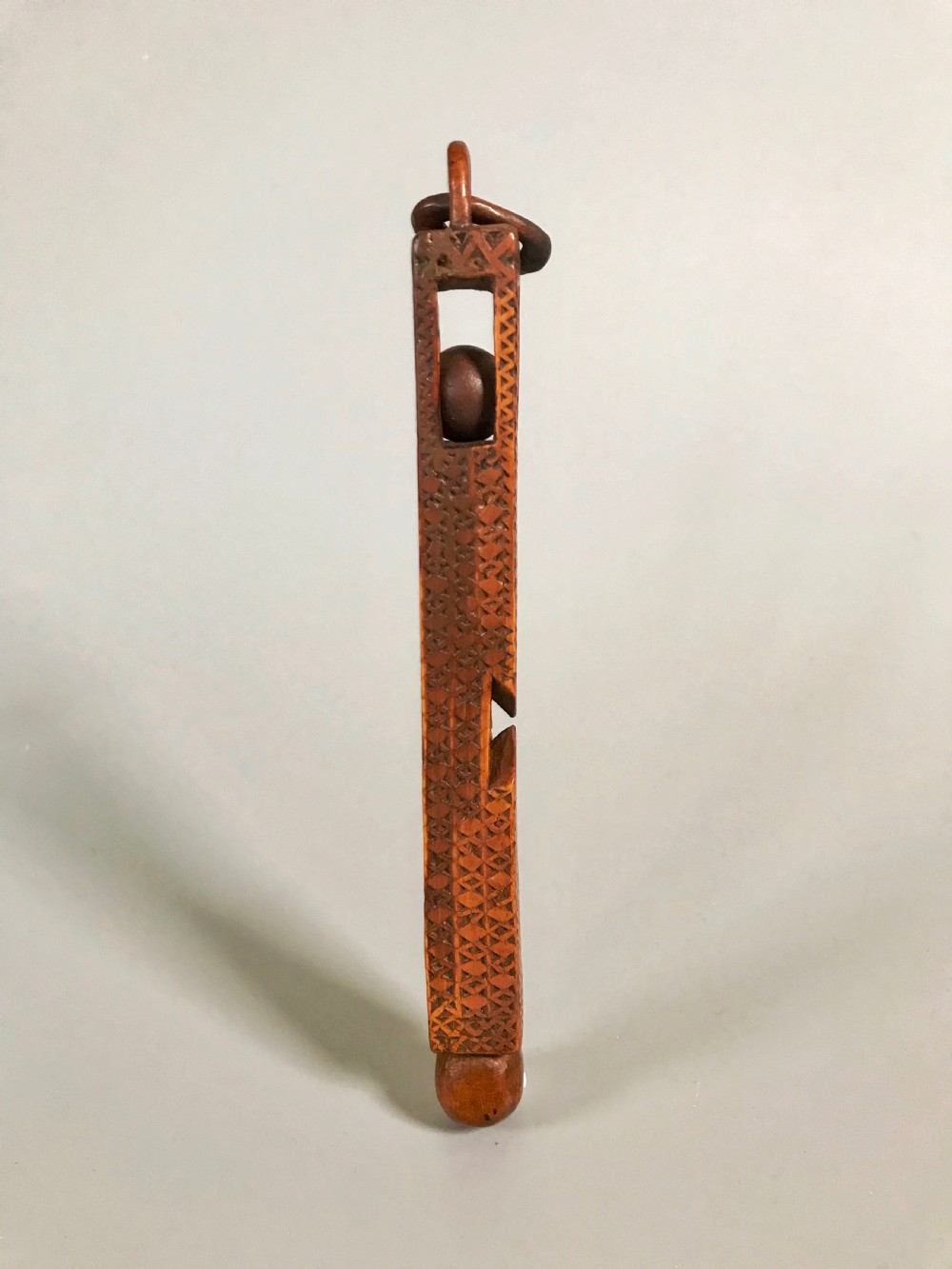 An Early Dated Knitting Sheath - 1743 - treen View III