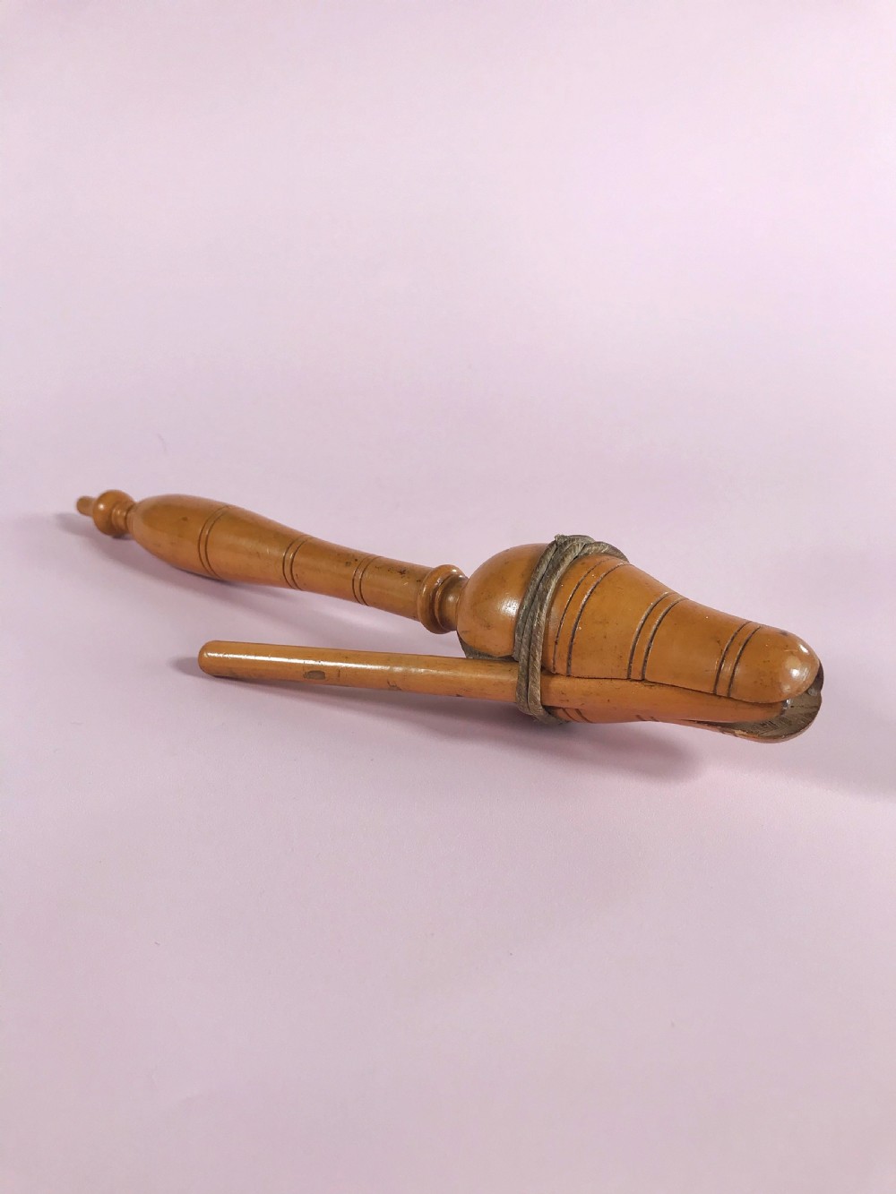 Antique Boxwood Teachers Clicker - treen View II