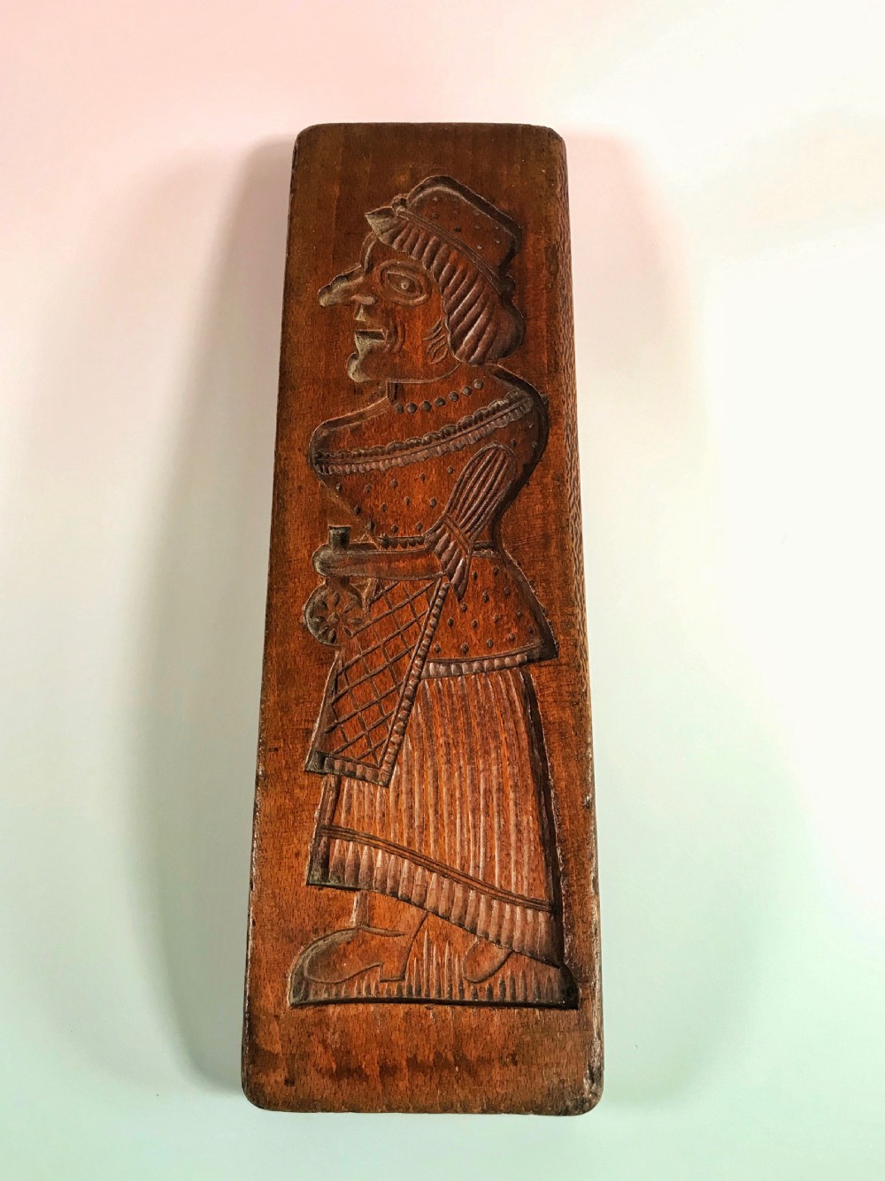 Double Sided Gingerbread Mould - Punch & Judy - treen