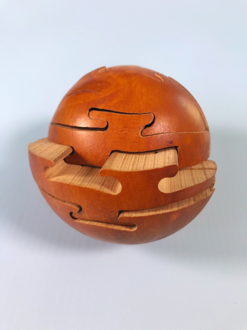 Antique Puzzle Ball - treen