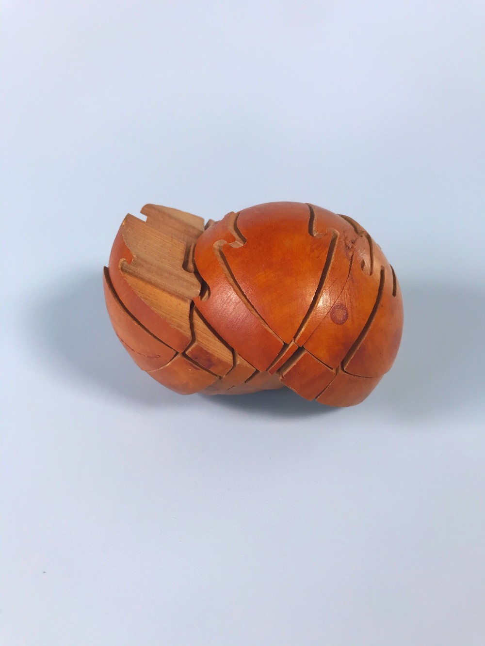 Antique Puzzle Ball - treen View IV